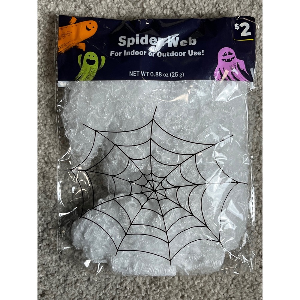 49 pc Lot Unbranded Spider Web Stretchable Cobweb Decoration OS White Decor